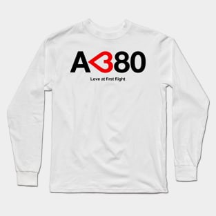 Airbus A380 - Love at First Flight Long Sleeve T-Shirt